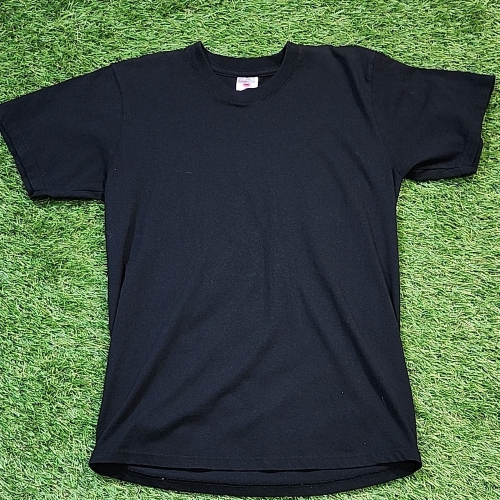 Classic Black Men's T-Shirt Blank Vintage Made In Canada